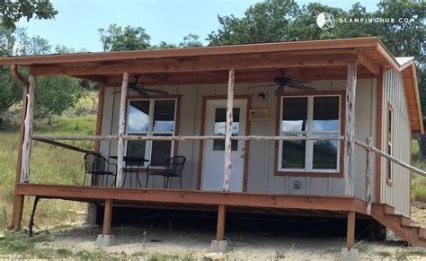 Check out our pick of great camping sites in texas. Riverside Camping Cabin in Kerrville, Texas