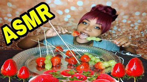 Asmr Candy Fruit Mukbang Candy Strawberries And Candy Grapes Eating