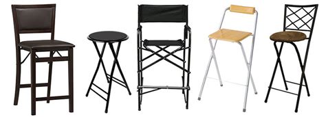 Assorted Counter Height Folrding Chairs And Stools 
