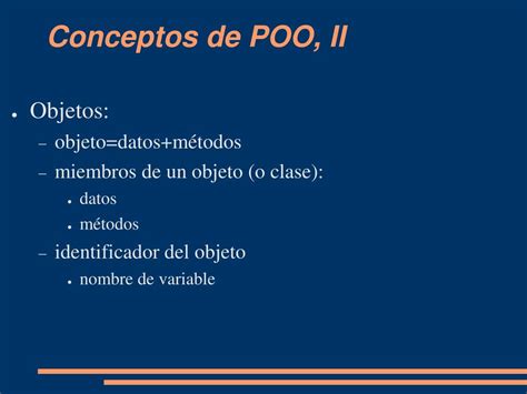 Ppt Introduccción A La Poo Oop Powerpoint Presentation Free