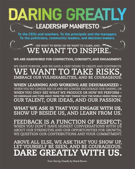 Celebrating Back To School With The Daring Greatly Leadership Manifesto
