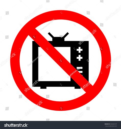 No Tv Sign Illustration 544425157 Shutterstock