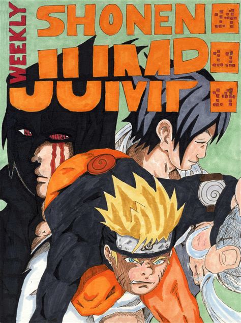 Naruto Shonen Jump Fan Art Cover By Heroofelements On Deviantart