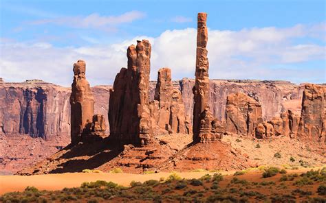 Totem Pole And Yei Bi Chei In Monument Valley Photo Jerry Pillarelli