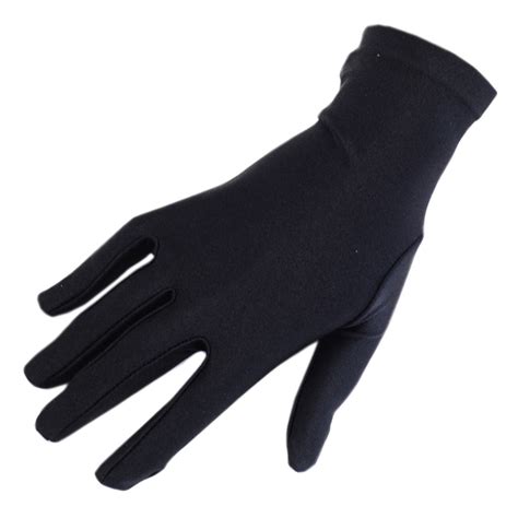 Black Black Satin Cocktail Gloves Lyst