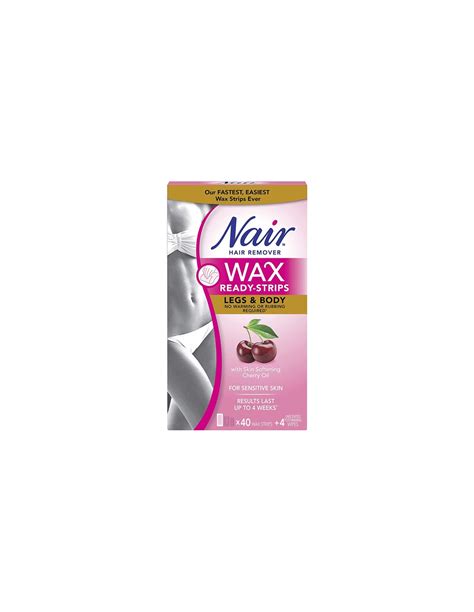 Nair Wax Ready Strips For Legs And Body Cherry Oil