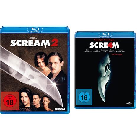 Scream 2 Blu Ray And Scream 4 Blu Ray Amazonde Dvd And Blu Ray