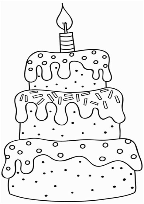 Free And Easy To Print Cake Coloring Pages Tulamama