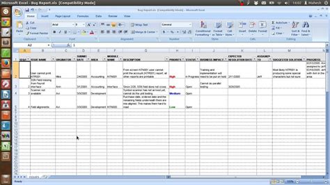 Excel Templates Issue Tracking Spreadsheet Excel Onlyagame