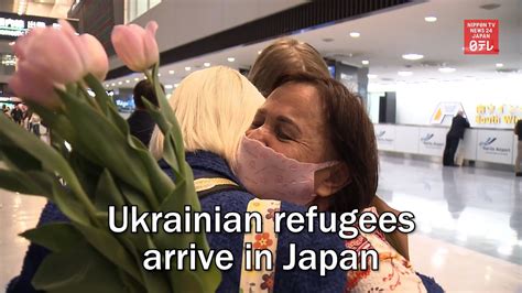 ukrainian refugees arrive in japan youtube