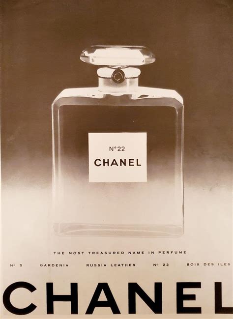 1952 Chanel No 22 Perfume Ad Wall Art Vanity Home Decor Etsy