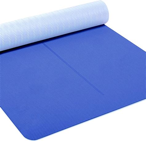 heathyoga eco friendly non slip yoga mat body alignment system sgs certified tpe
