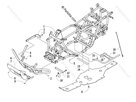 Search our online store for arctic cat parts and accessories. Arctic Cat ATV 2008 OEM Parts Diagram for Frame And ...