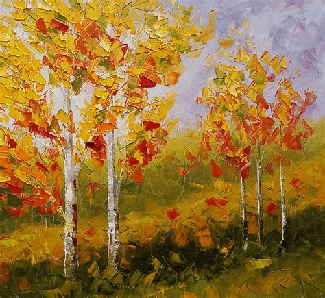 Abstract Birch Tree Painting Painting Watercolor