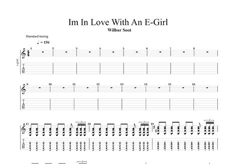 Im In Love With An E Girl吉他谱wilbur Sootg调总谱 吉他世界