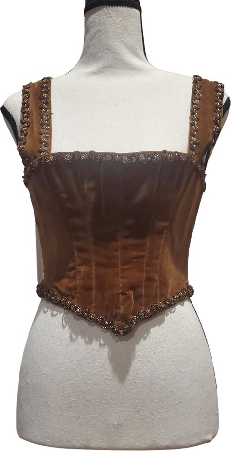 vintage velvet victorian beaded bustier corset shop thrilling