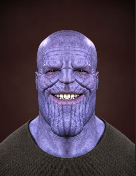Avengers marvel endgame warrior thanos deluxe figure. Thanos' face but mirrored : thanosdidnothingwrong