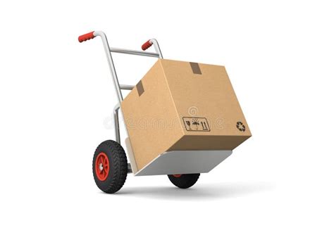 Hand Truck With Packages Stock Illustration Illustration Of Shipping