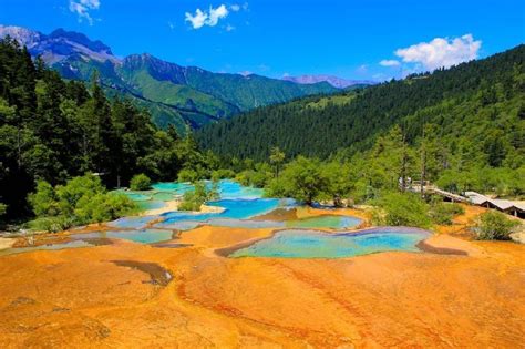 Huanglong Valley Sichuan China Scenic Places To Visit Scenery