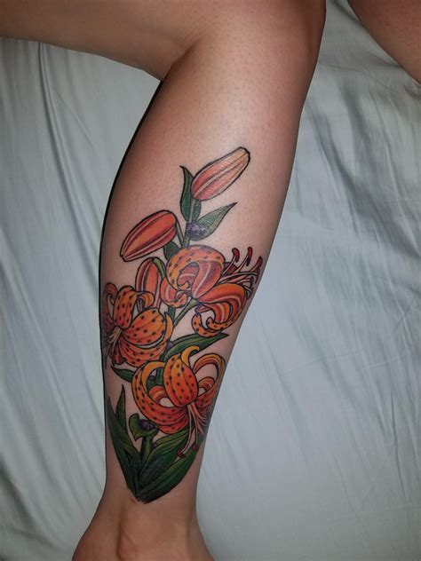 Tiger Lilies Tattoo By Ashley Dorr At Tattoo Seattle Wa R