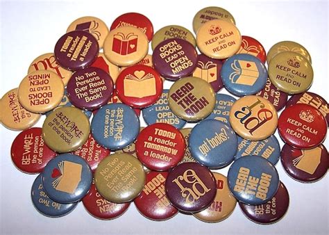Books Reading Pins 10 Pack 1 Or 15 Or Etsy