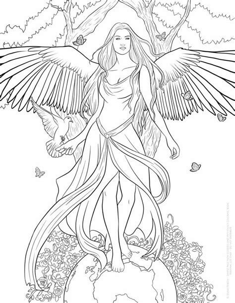 Moon Goddess Coloring Pages Sketch Coloring Page