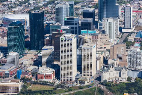 Aerial Photo Downtown Edmonton
