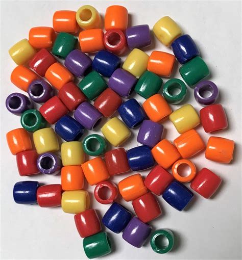 Pony Beads - 12x12mm Large Hole Assorted Colors - DBLG Import