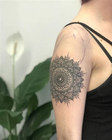 Mandala Tattoo On The Upper Arm