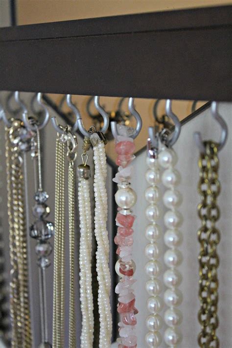 So do i, which is great, but it also means you may have a little problem like i once did, namely jewelry storage and organization solutions. DIY Necklace Organizer/Frame | Best of Wardah