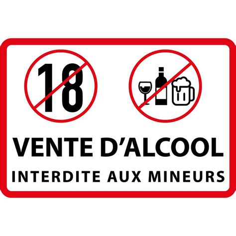 interdit vente d alcool aux mineurs autocollant adhésif sticker logo 381