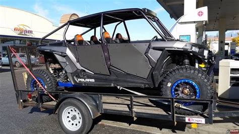 Anyone Here Tow A 4 Seater With A Single Axle Trailer Polaris Rzr