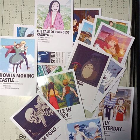 Studio Ghibli Minimalist Photocards Shopee Philippines