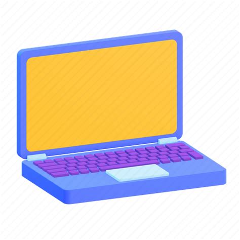 Laptop Computer 3d Illustration Download On Iconfinder