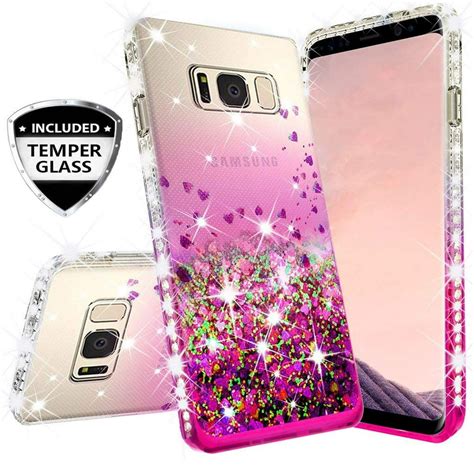 Compatible For Samsung Galaxy S7 Case With Temper Glass Screen