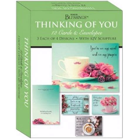 Card Boxed Shared Blessings Thinking Of You Gentle Thoughts Box Of 12