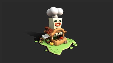 Happy Tofu House 3d Model By Janina Fleecenode [d06cb51] Sketchfab