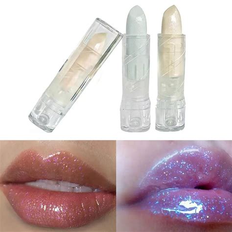 1pc 3g Makeup Glitter Color Changing Moisturizing Lip Balm Natural