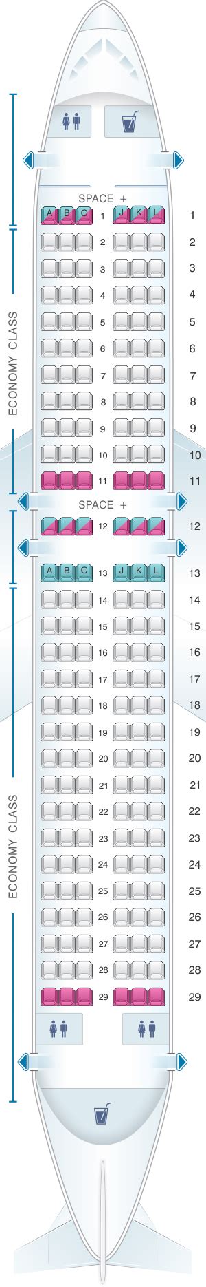 Lan Chile A320 Seat Plan