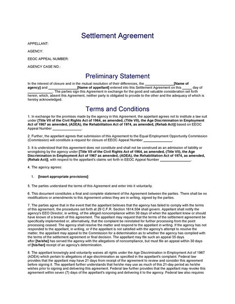 Settlement Agreement