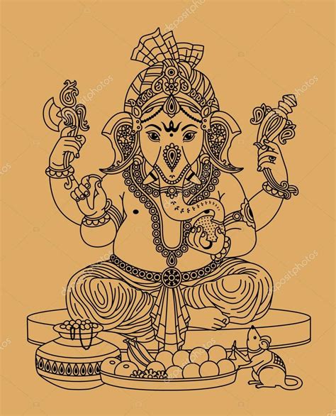 Indian Ganesha Stock Vector Image By ©svetik 12086487