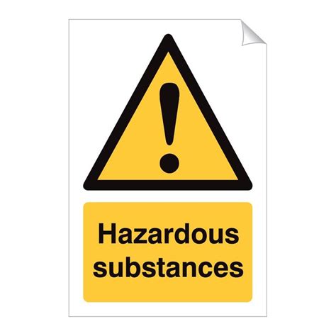 Hazardous Substances 240 X 360mm Sticker