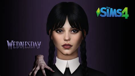 Wednesday Addams🔪🕷️ The Sims 4 Create A Sim Full Cc List Youtube