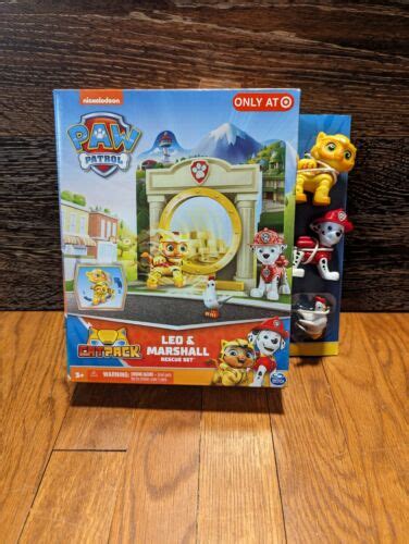 Paw Patrol Cat Pack Leo And Marshall And Chickaletta Rescue Figure Set New
