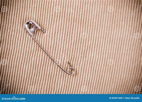 Safety Pin On Clothes Stock Photo Image Of Violence 80501400