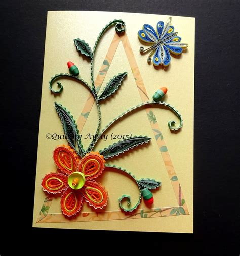 Quilling Away Quilled Card