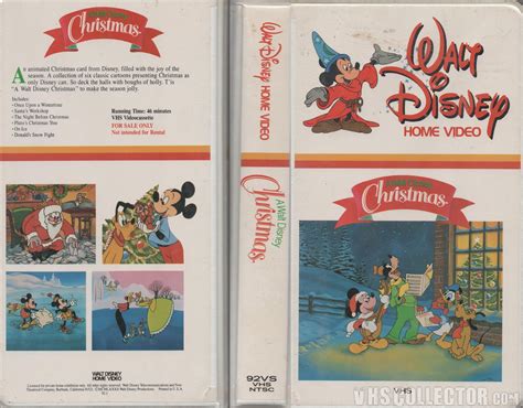 Disney Home Video A Walt Disney Christmas Vhs Santa Mickey Minnie My