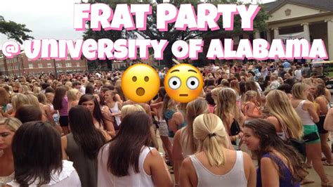 I Went To My Very First Frat Party University Of Alabama First Ever Vlog Youtube