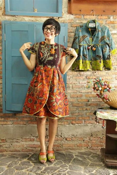 So Cute Batik Dress Dengan Gambar Model Pakaian Pakaian Wanita Ide Kostum