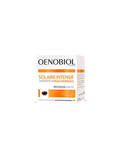 Oenobiol Solaire Intensif Préparateur Peau Normale 30 Capsules